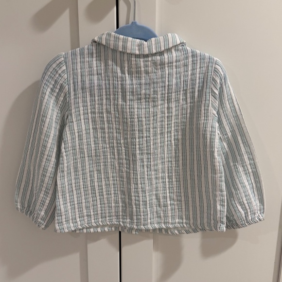 Mango Striped Cotton Long Sleeved Shirt, NWOT - Picture 5 of 6